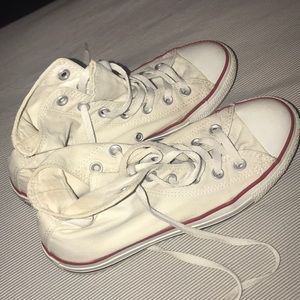 white high-top converse